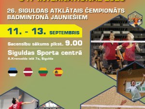 Siguldā šonedēļ notiks Eiropas U-17 badmintona reitinga turnīrs