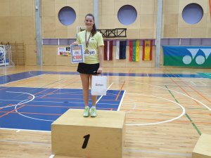 Siguldiete Anna Kupča triumfē Eiropas U-17 reitinga turnīrā badmintonā