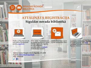 Siguldas novada bibliotēka piedāvā attālinātu lietotāju reģistrāciju