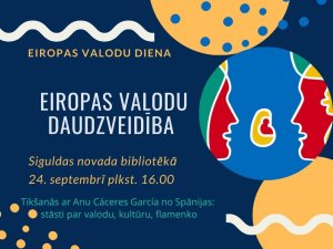 Siguldas novada bibliotēkā atzīmēs Eiropas Valodu dienu 