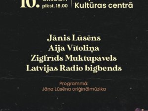 Mālpils Kultūras centrā uzstāsies Jānis Lūsēns, Latvijas Radio bigbends un solisti