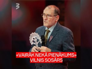 Siguldas novada iedzīvotājs, inčukalnietis Vilnis Sosārs saņēmis balvu “Latvijas Lepnums”