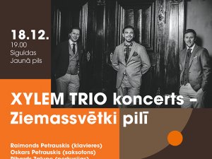 18. decembrī Siguldas Jaunajā pilī svētku noskaņu radīs “Xylem Trio”