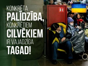 Norisinās ziedojumu vākšanas kampaņa Ukrainas iedzīvotājiem un patvēruma meklētājiem