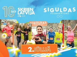 2. jūlijā notiks “Siguldas pusmaratons 2022”