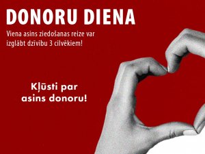 17. novembrī Siguldā notiks asins donoru diena