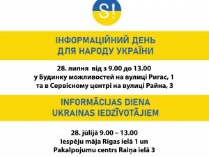 28. jūlijā Ukrainas atbalsta informācijas centrs darbosies Rīgas ielā 1 un Raiņa ielā 3
