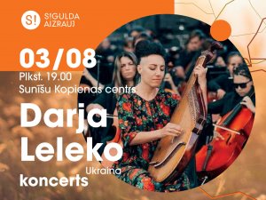 Siguldas novada Sunīšos uzstāsies ukraiņu dziesminiece Darja Leleko