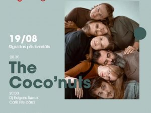 Piektdien Siguldas pils paviljonā uzstāsies grupa “The Coco’nuts”