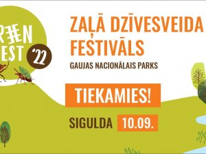 Sestdien Siguldā norisināsies zaļā dzīvesveida festivāls “GreenFest’22”