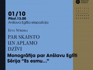 Iznākusi monogrāfija par Anšlavu Eglīti; tās atklāšana notiks sestdien
