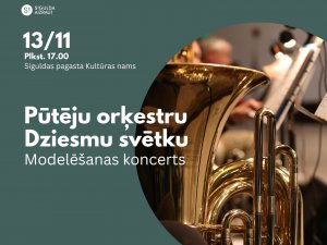 13. novembrī aicina apmeklēt pūtēju orķestra koncertu