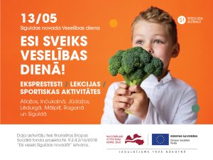 13. maijā norisināsies Siguldas novada Veselības diena