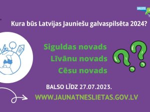 Siguldas novads pretendē uz titulu “Latvijas Jauniešu galvaspilsēta 2024” 