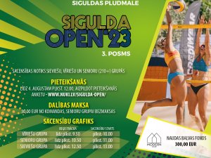 Sestdien noslēdzošais sacensību “Sigulda Open 2023” posms