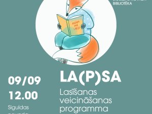 Siguldas novada bibliotēkā bērniem notiks lasītveicināšanas nodarbības