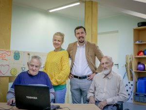 Sociālās aprūpes centra klientiem pieejama jauna datortehnika