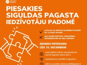 Līdz 10. decembrim Siguldas pagasta iedzīvotāji aicināti pieteikties iedzīvotāju padomei