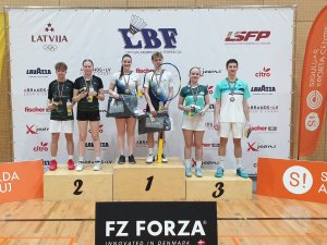 Siguldā aizvadītas starptautiskas badmintona sacensības jauniešiem 