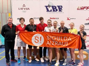 Siguldas novada sportisti plūc laurus Latvijas čempionātā badmintonā