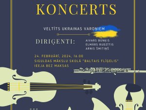 Siguldā izskanēs orķestru sadraudzības koncerts ukraiņu varoņiem