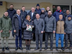Latvijas Futbola federācijas vadība pārrunā sadarbības iespējas Siguldas novadā