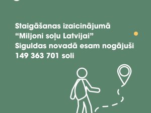 Novadnieki starp aktīvākajiem izaicinājumā “Miljoni soļu Latvijai”