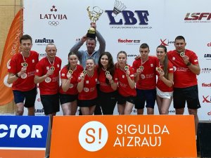 Siguldas komanda uzvar badmintona čempionātā
