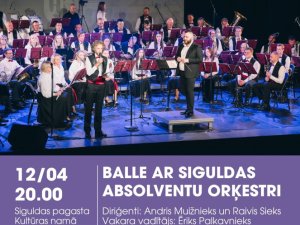 Siguldas pagasta Kultūras namā notiks balle ar Siguldas Absolventu orķestri